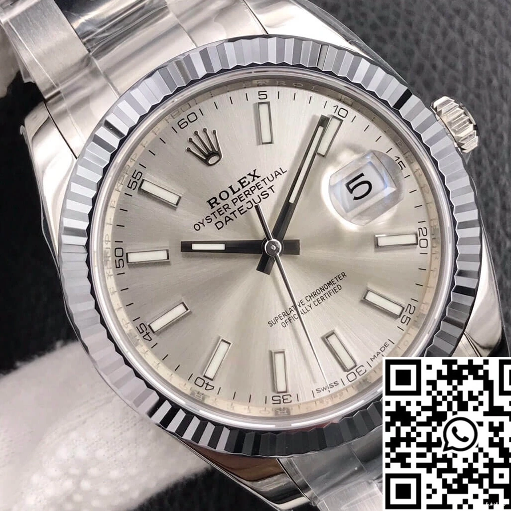 Dial Rolex VS Silver M126334-0003 Datejust Factory 0509